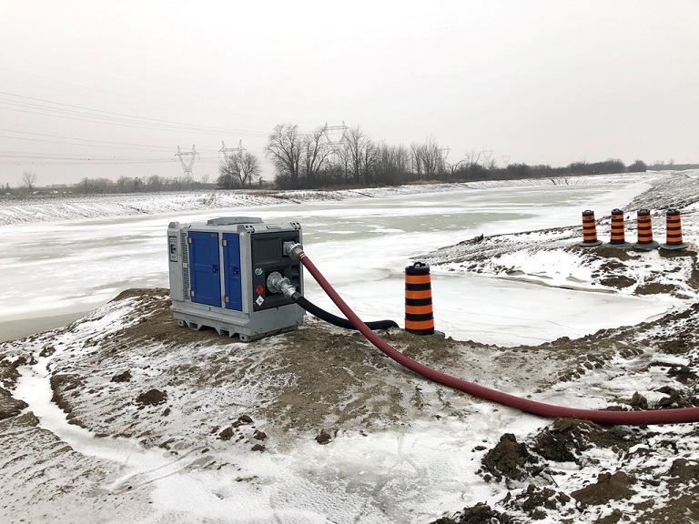 BBA Pumps BA100K Winter Pumping in Chilly Canada